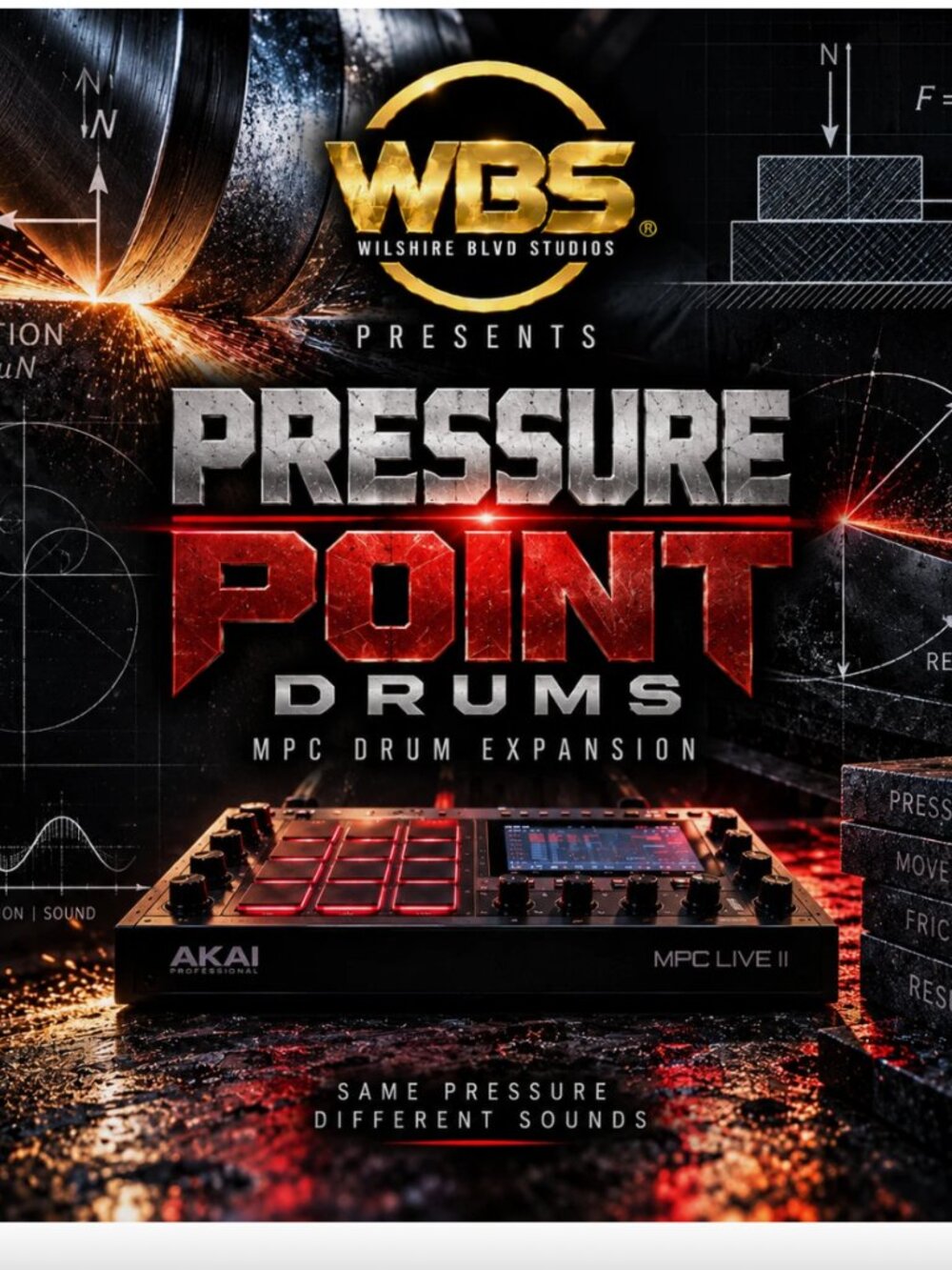 WILSHIRE BLVD STUDIOS Akai MPC Expansion WBS Pressure Point Drums
